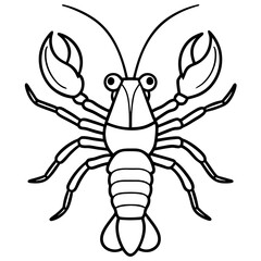 Modern Yabby Ink Line Art Design