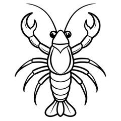 Modern Yabby Ink Line Art Design