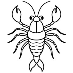 Modern Yabby Ink Line Art Design