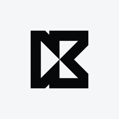 Minimalist Modern Initials DB Logo Design