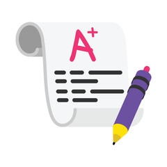 Exam Result Vector style icons. EPS 10 file.