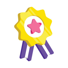 Star Badge Vector style icons. EPS 10 file.