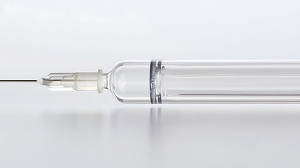 Fototapeta premium Syringe Drawing Liquid from Glass Vial