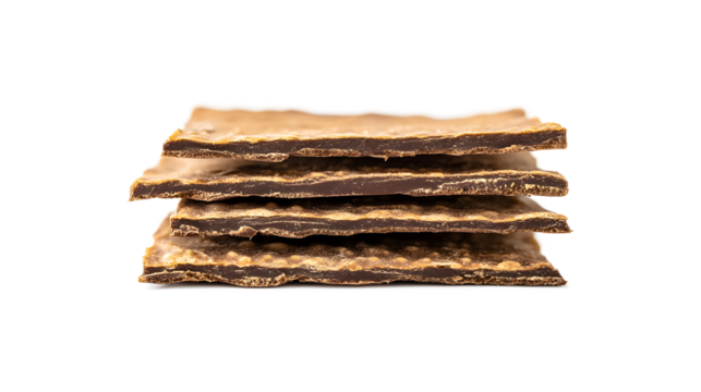 A stack of chocolate chip cookies