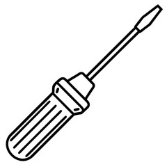 Monoline Screwdriver Tool Vector
