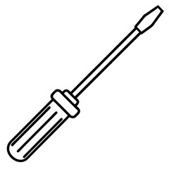 Monoline Screwdriver Tool Vector
