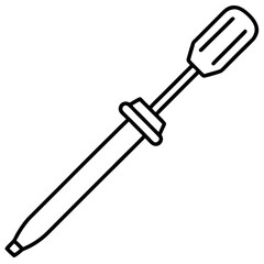 Monoline Screwdriver Tool Vector