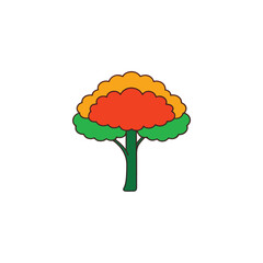 vector illustration of a tree