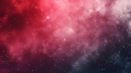 Fototapeta premium Red nebula space background with stars for science fiction and cosmic wallpaper design