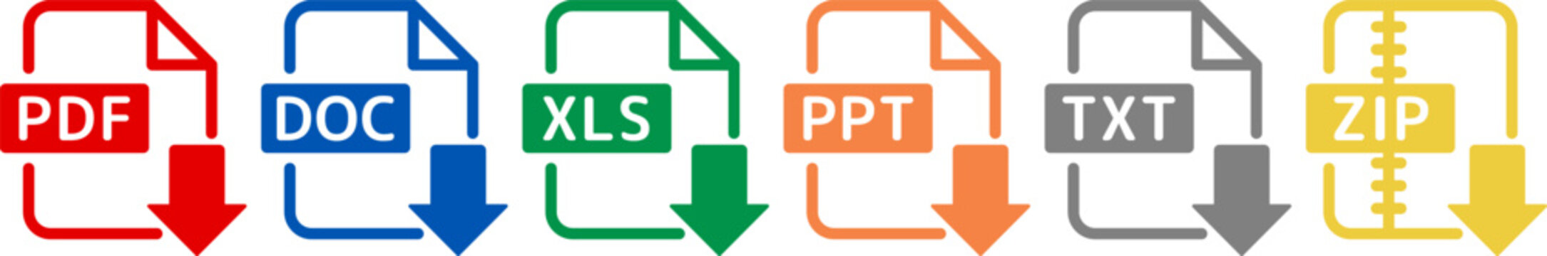 ドキュメントアイコンセット ダウンロード