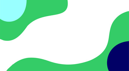 abstract green background with wave and fluid patten on blank white at the middle