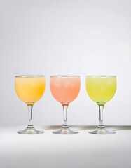 フレッシュフルーツジュースの3色セット