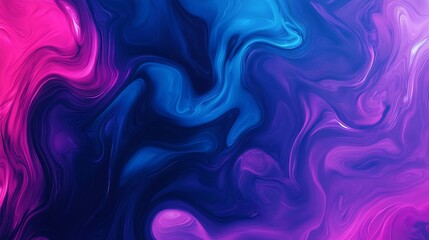 Obraz premium Abstract fluid art background with vibrant pink, blue, and purple swirls and textures