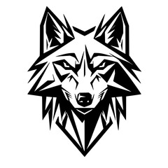 Obraz premium wolf head silhouette