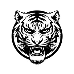 Obraz premium tiger head vector