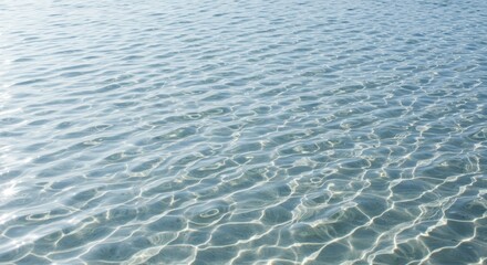 Fototapeta premium The Shimmering Surface of the Sea A Dance of Light and Water Reflection A Natural Beauty