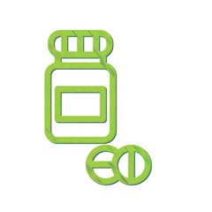 Medicine bottle icon design template