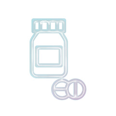 Medicine bottle icon design template