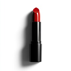 Obraz premium Hyper realistic 3d render Red Lipstick: Classic Beauty Product Photography isolated on white background