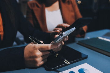 Business Documents, Auditor businesswoman checking searching document legal prepare paperwork or...