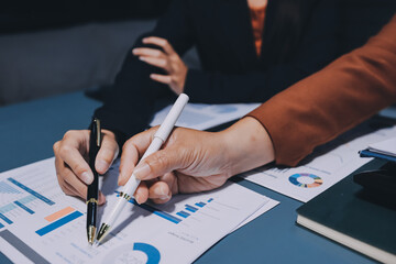 Business Documents, Auditor businesswoman checking searching document legal prepare paperwork or...