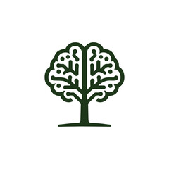 Tree brain logo