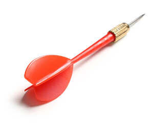 Red dart on white background