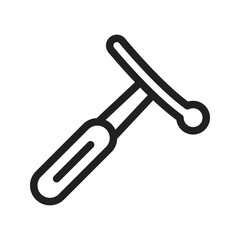 Hammer icon vector image. Suitable for mobile apps, web apps and print media.