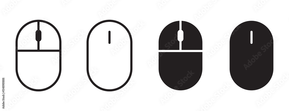 Poster hand clicks icon set.computer mouse click cursor and hand pointer icon set with arrows and loading i