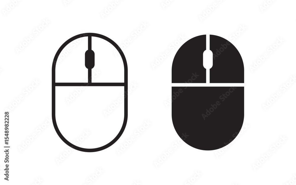 Aufkleber hand clicks icon set.computer mouse click cursor and hand pointer icon set with arrows and loading i