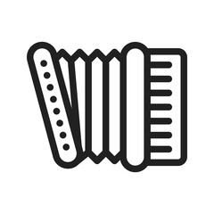 Accordion icon vector image. Suitable for mobile apps, web apps and print media.