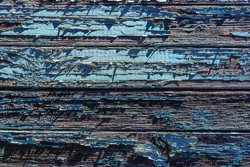 WOOD - Peeling paint on the boards