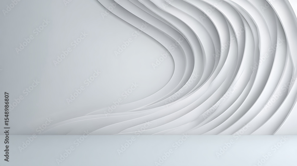Poster 3d render of abstract deatailed shape. dynamic futuristic background.