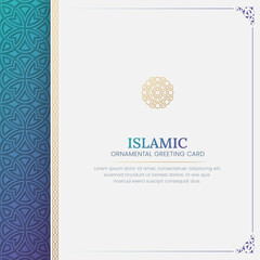 Islamic Ornamental colorful greeting card background  © Minhas Attari