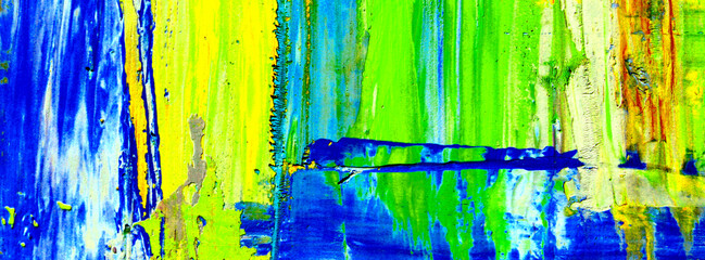abstract colorful background with oil paint
