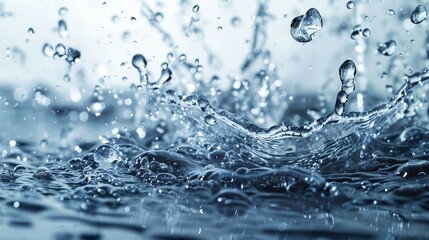 close-up photograph capturing the splash of water Created with Generative AI technology