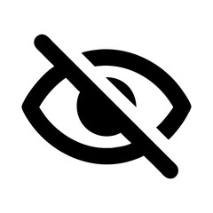 eye slash disabled privacy icon
