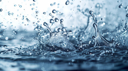 close-up photograph capturing the splash of water Created with Generative AI technology