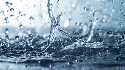 close-up photograph capturing the splash of water Created with Generative AI technology