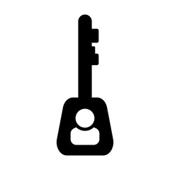 physical key classic silhouette icon
