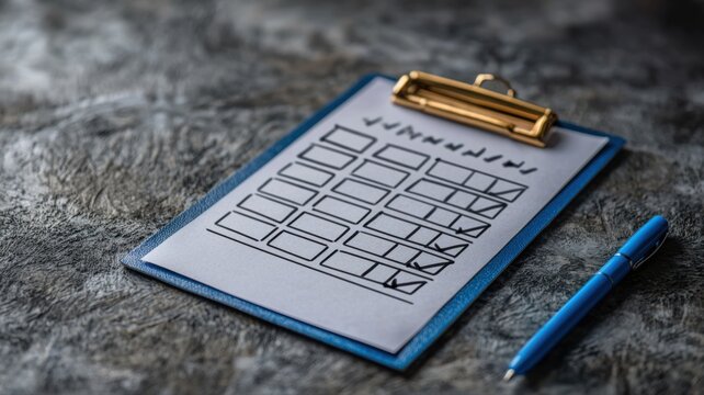 Checklist on Clipboard for Business Planning and Goal Achievement checklist goal planning business