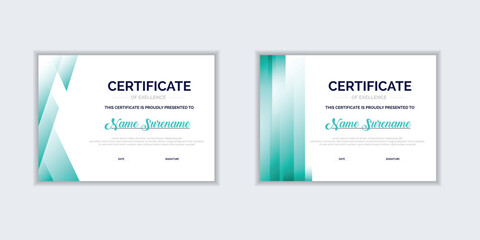 Gradient modern certificate template design for business, corporate, university and other
