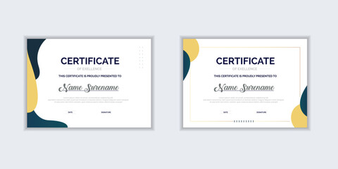 Gradient modern certificate template design for business, corporate, university and other