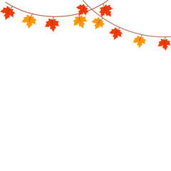Autumn Decoration Garland Leaves