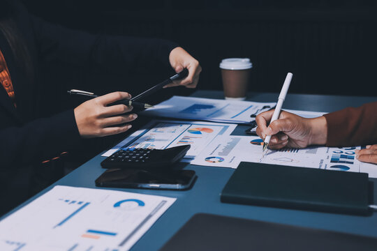 Business Documents, Auditor businesswoman checking searching document legal prepare paperwork or report for analysis TAX time,accountant Documents data contract partner deal in workplace office