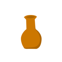 clay vase vector
