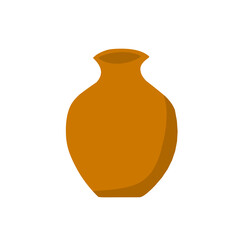 clay vase vector