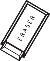 Rectangular Eraser with Bold 