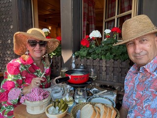 Gruyere Switzerland whit Fondue