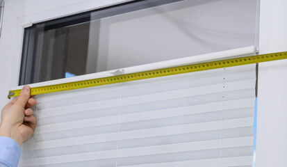 Pleats to measure, measure the window